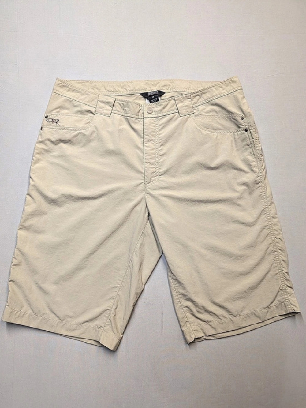 Outdoor Research Men's Size 38 Equinox Beige Nylon Shorts Lightweight Hiking